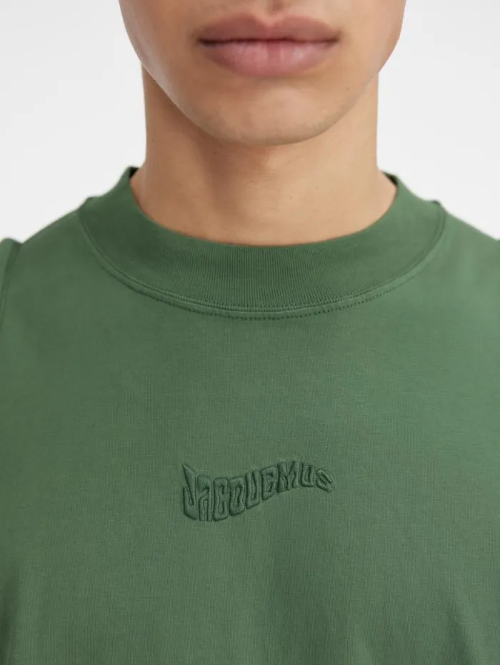 JACQUEMUS The Camargue Tshirt Dark Green Men Tshirts JACQUEMUS The Camargue Tshirt Dark Green Men Tshirts