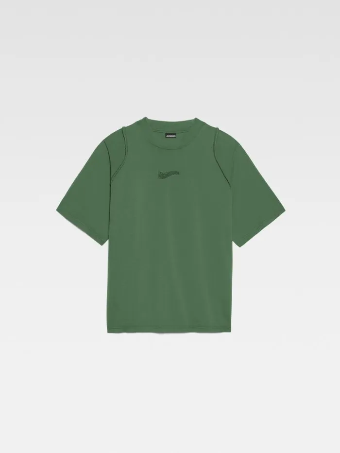JACQUEMUS The Camargue Tshirt Dark Green Men Tshirts JACQUEMUS The Camargue Tshirt Dark Green Men Tshirts