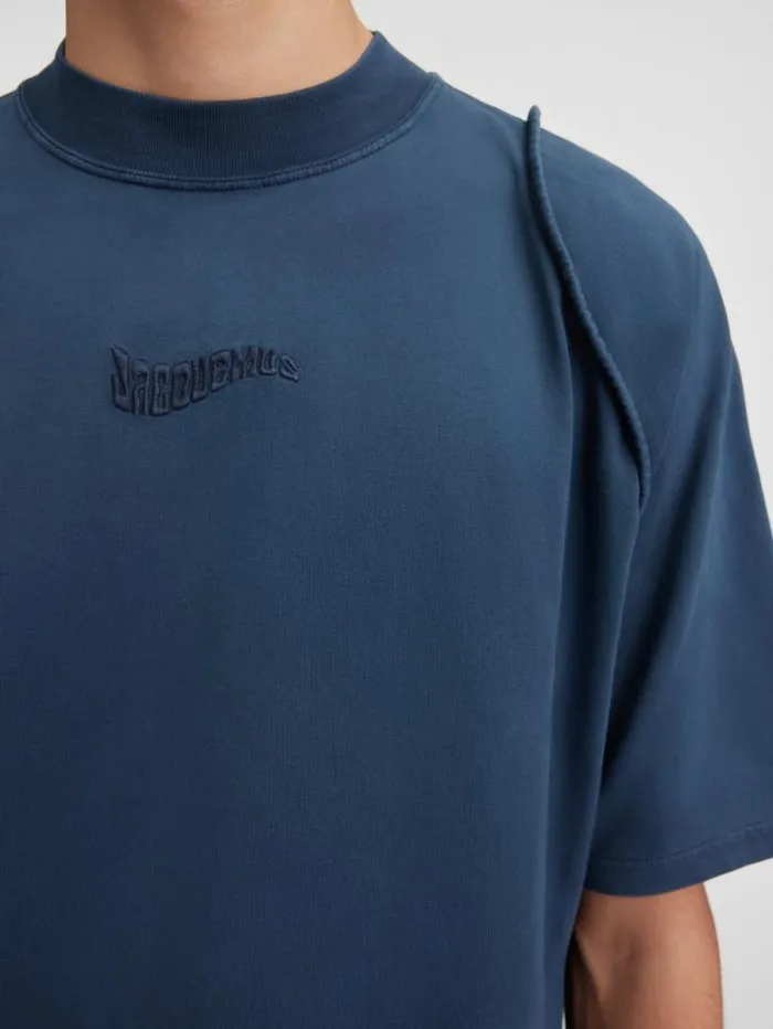 JACQUEMUS The Camargue Tshirt Dark Navy Men Tshirts JACQUEMUS The Camargue Tshirt Dark Navy Men Tshirts