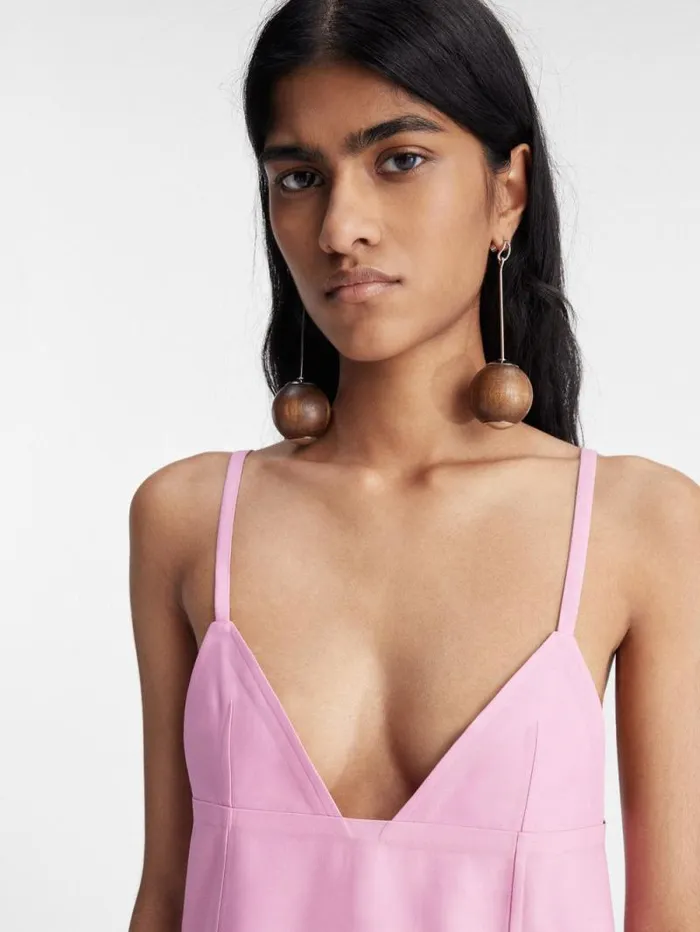 JACQUEMUS The Camison Dress Pink Women Dresses and Skirts JACQUEMUS The Camison Dress Pink Women Dresses and Skirts