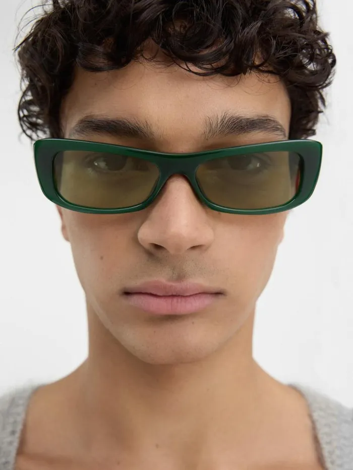 JACQUEMUS The Capri Sunglasses Dark Green WomenMen Sunglasses JACQUEMUS The Capri Sunglasses Dark Green WomenMen Sunglasses
