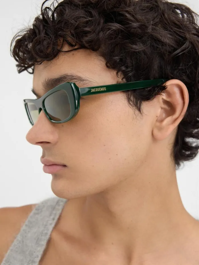 JACQUEMUS The Capri Sunglasses Dark Green WomenMen Sunglasses JACQUEMUS The Capri Sunglasses Dark Green WomenMen Sunglasses