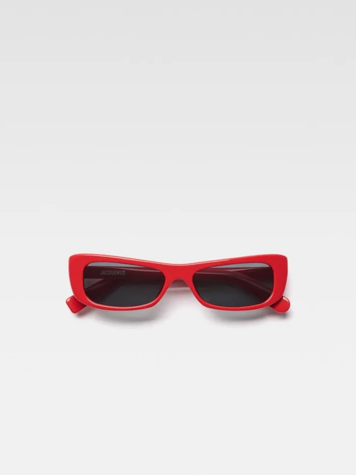 JACQUEMUS The Capri Sunglasses Red WomenMen Sunglasses