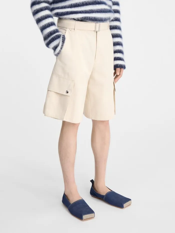 JACQUEMUS The Cargo Bermuda Shorts Beige Men Trousers and Shorts JACQUEMUS The Cargo Bermuda Shorts Beige Men Trousers and Shorts