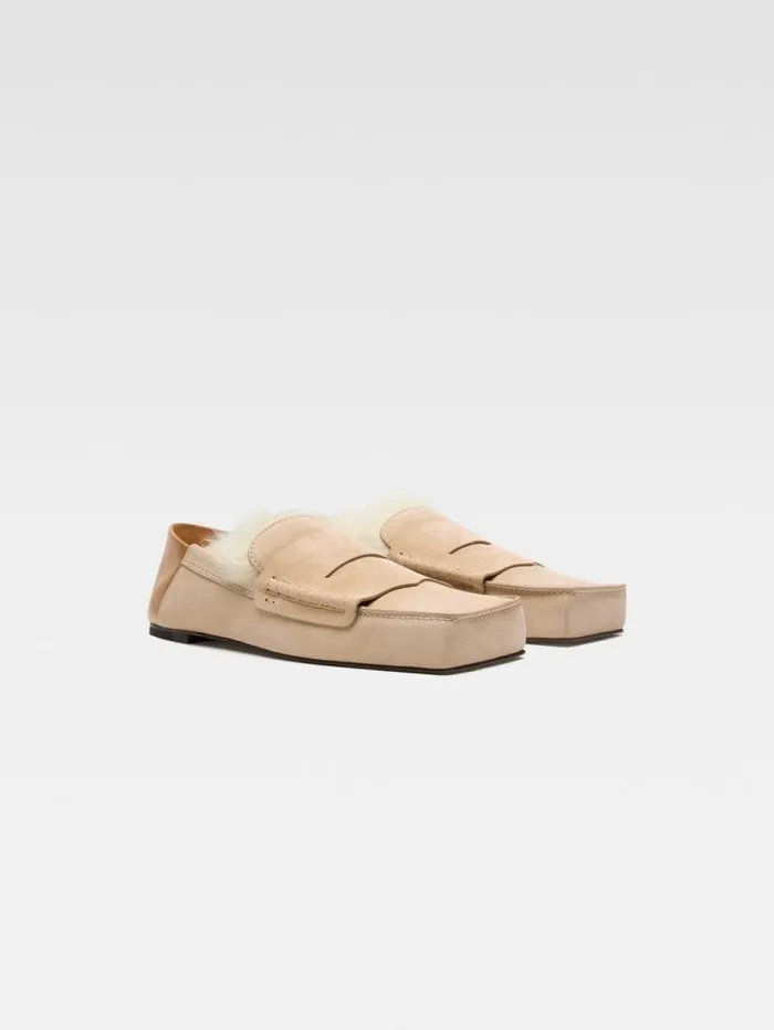 JACQUEMUS The Carr Loafers Dark Beige Women Shoes JACQUEMUS The Carr Loafers Dark Beige Women Shoes