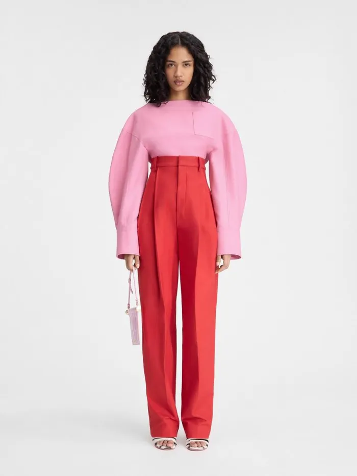 JACQUEMUS The Casaco Top Pink Women Tops and Shirts