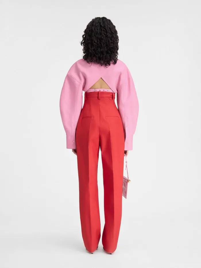 JACQUEMUS The Casaco Top Pink Women Tops and Shirts JACQUEMUS The Casaco Top Pink Women Tops and Shirts