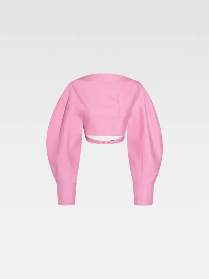 JACQUEMUS The Casaco Top Pink Women Tops and Shirts JACQUEMUS The Casaco Top Pink Women Tops and Shirts