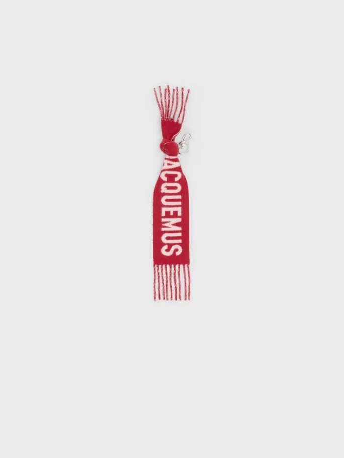 JACQUEMUS The charpe Keychain Red WomenMen Textile Accessories