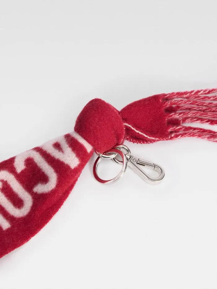 JACQUEMUS The charpe Keychain Red WomenMen Textile Accessories JACQUEMUS The charpe Keychain Red WomenMen Textile Accessories