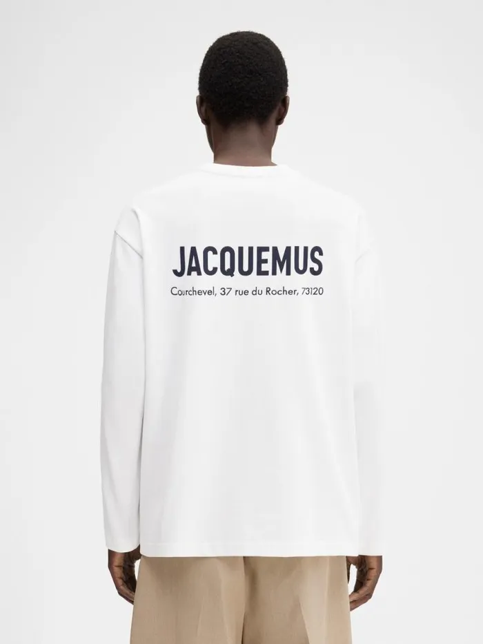 JACQUEMUS The Courchevel Address Tshirt Courchevel White WomenMen Tshirts JACQUEMUS The Courchevel Address Tshirt Courchevel White WomenMen Tshirts