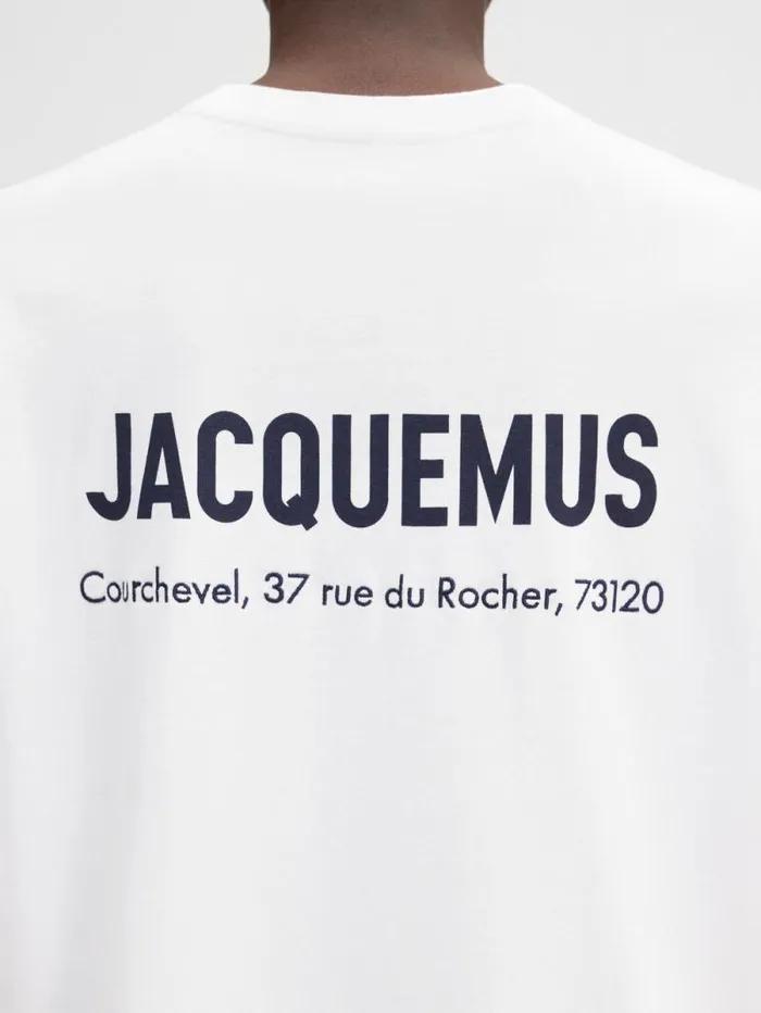 JACQUEMUS The Courchevel Address Tshirt Courchevel White WomenMen Tshirts JACQUEMUS The Courchevel Address Tshirt Courchevel White WomenMen Tshirts