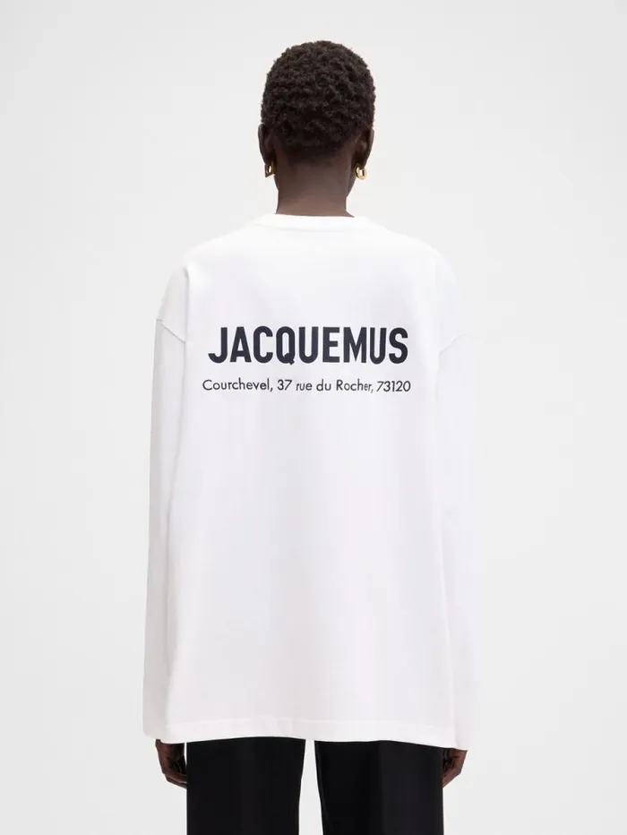 JACQUEMUS The Courchevel Address Tshirt Courchevel White WomenMen Tshirts JACQUEMUS The Courchevel Address Tshirt Courchevel White WomenMen Tshirts