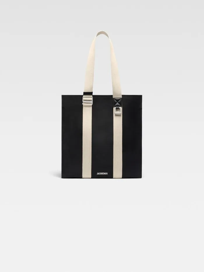 JACQUEMUS The Cuerda Shopper Bag Black WomenMen Shoulder Bags