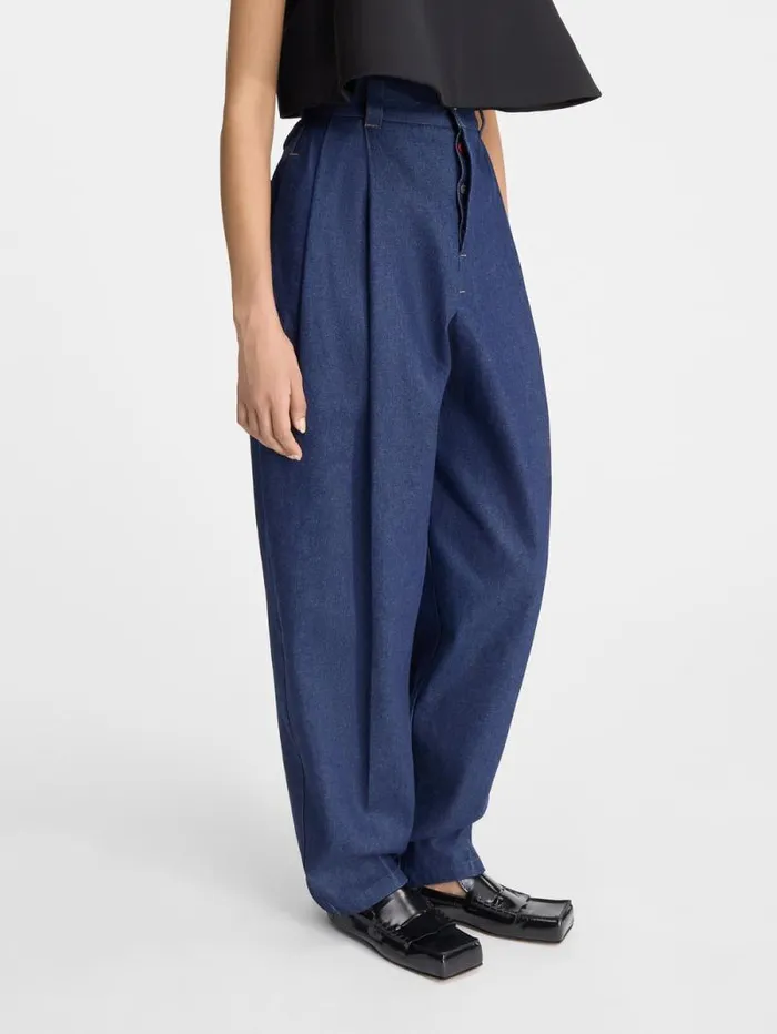 JACQUEMUS The Curzio DeNmes Denim Pants Navy Women Denim