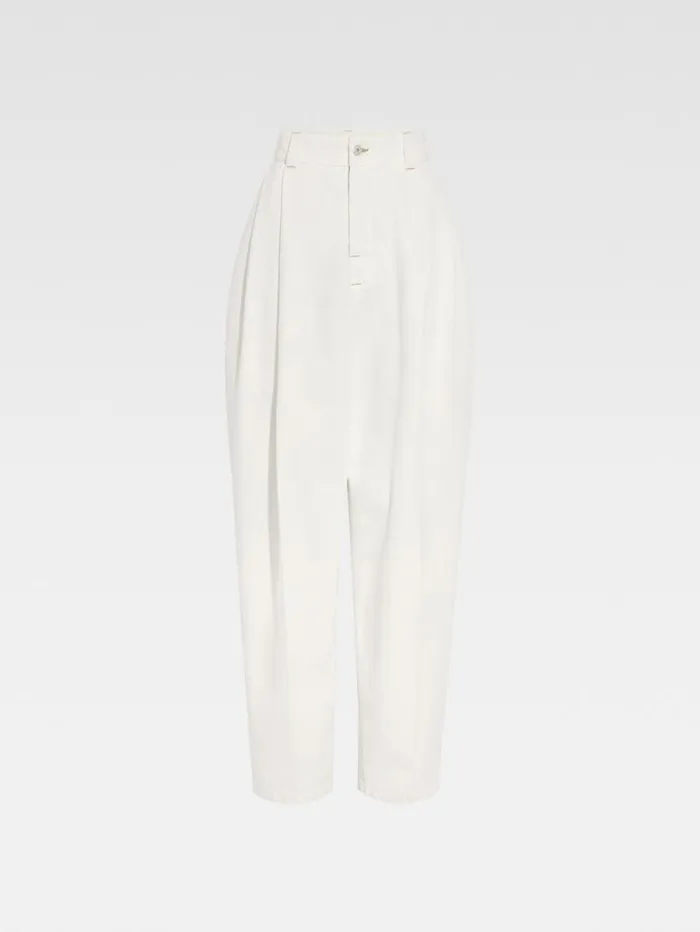 JACQUEMUS The Curzio DeNmes Denim Pants Offwhite Women Denim JACQUEMUS The Curzio DeNmes Denim Pants Offwhite Women Denim