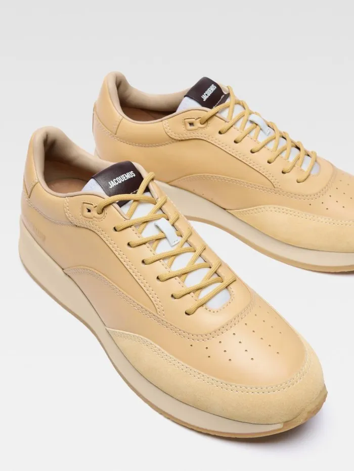 JACQUEMUS The Daddy Sneakers Pale Yellow WomenMen Shoes