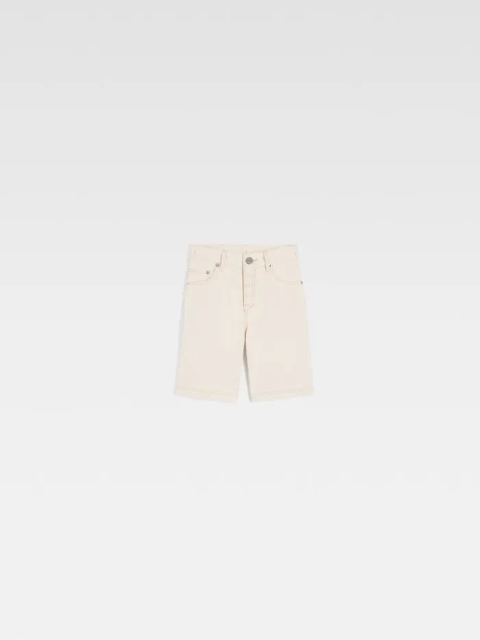 JACQUEMUS The DeNmes Kids039 Denim Shorts Offwhite WomenMen Bottoms