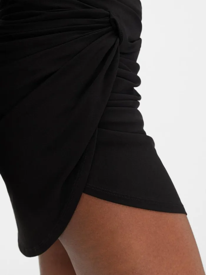 JACQUEMUS The Drapeado Mini Skirt Black Women Dresses and Skirts JACQUEMUS The Drapeado Mini Skirt Black Women Dresses and Skirts