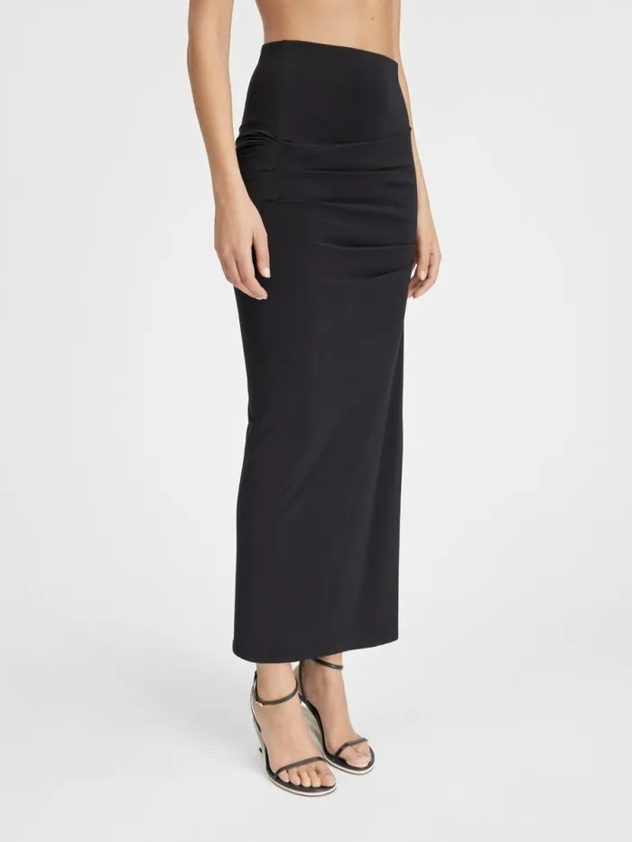 JACQUEMUS The Drapeado Skirt Black Women Dresses and Skirts JACQUEMUS The Drapeado Skirt Black Women Dresses and Skirts