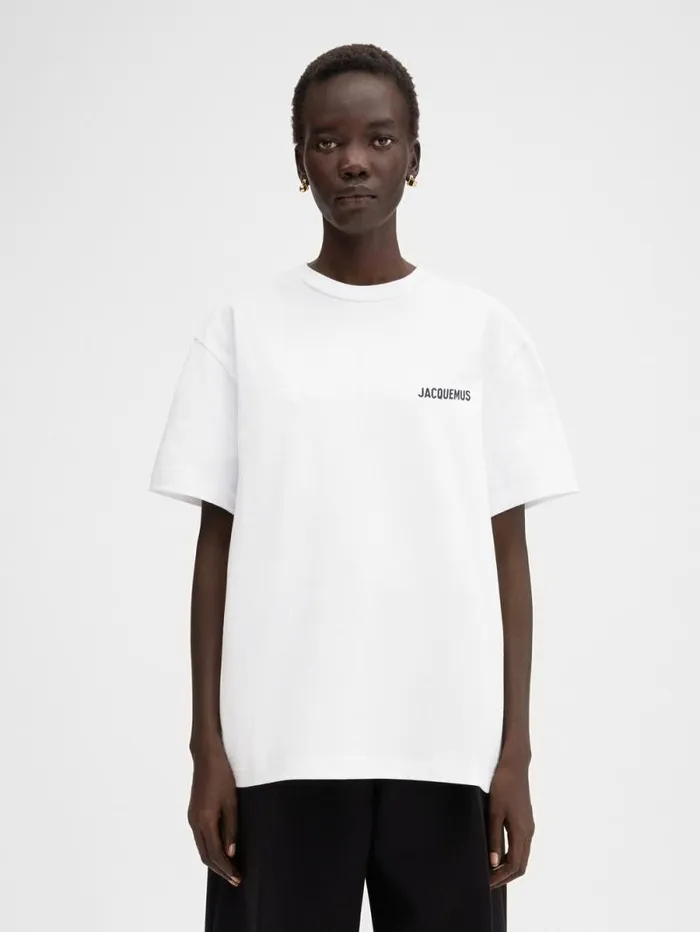 JACQUEMUS The Dubai Address Tshirt Dubai White WomenMen Tshirts