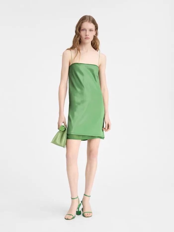 JACQUEMUS The Elica Dress Green Women Dresses and Skirts