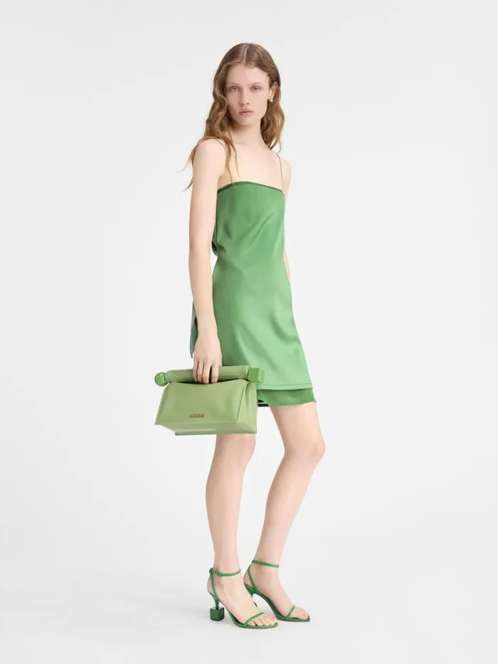 JACQUEMUS The Elica Dress Green Women Dresses and Skirts JACQUEMUS The Elica Dress Green Women Dresses and Skirts