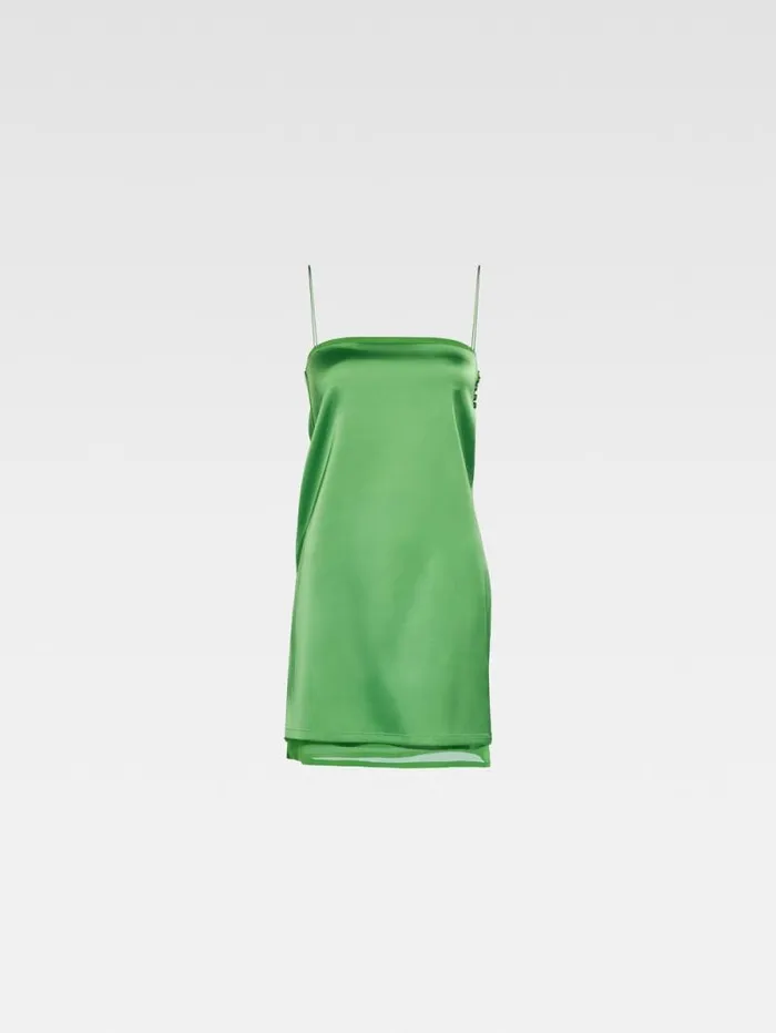 JACQUEMUS The Elica Dress Green Women Dresses and Skirts JACQUEMUS The Elica Dress Green Women Dresses and Skirts