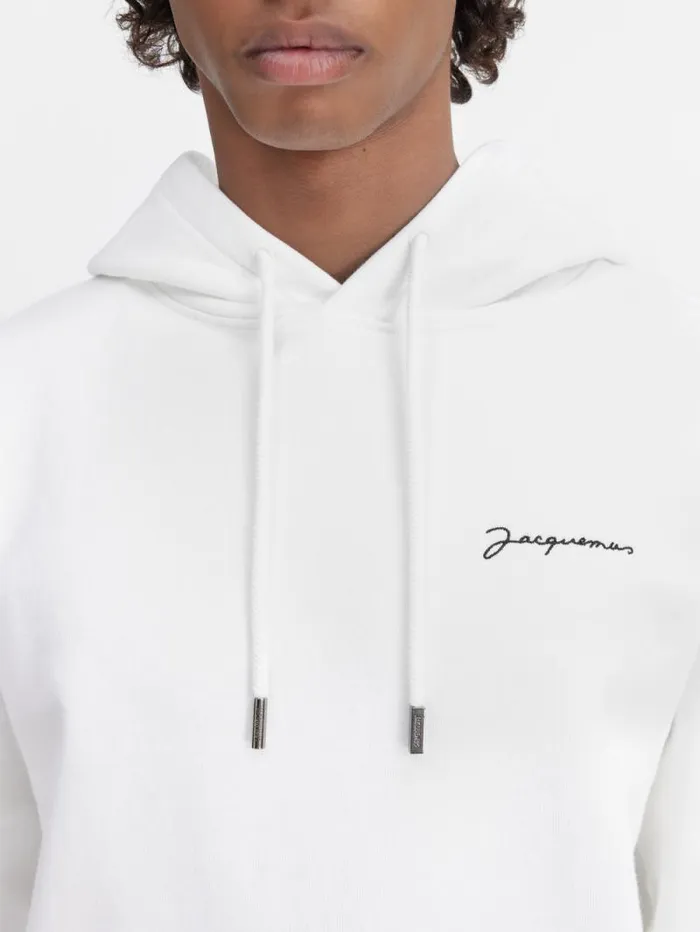 JACQUEMUS The Embroidered Sweatshirt White WomenMen Sweatshirts and Joggings