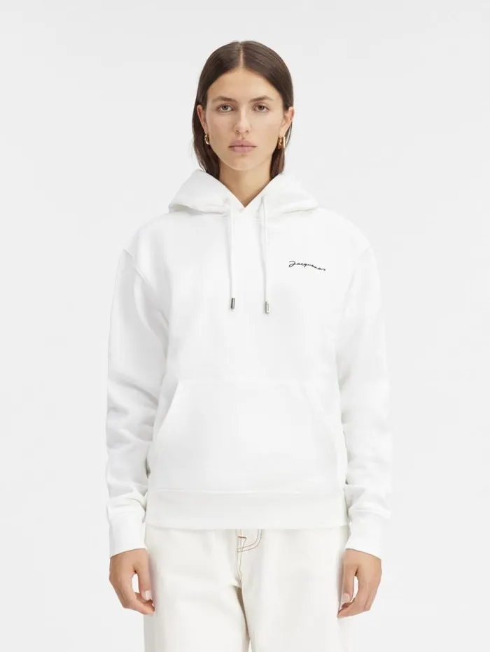 JACQUEMUS The Embroidered Sweatshirt White WomenMen Sweatshirts and Joggings