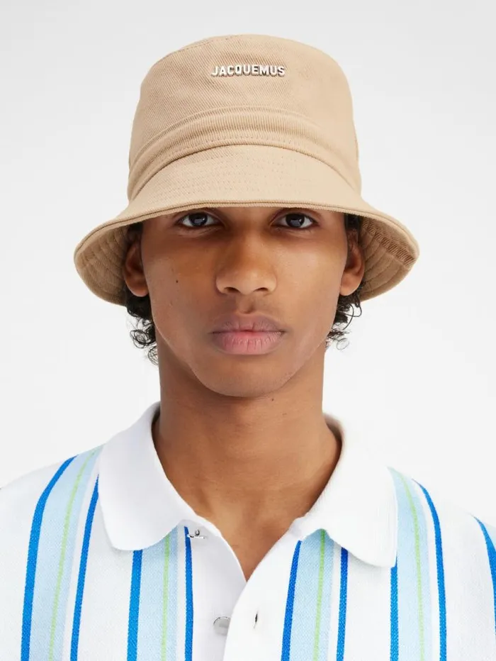 JACQUEMUS The Gadjo Bucket Hat Beige WomenMen Hats