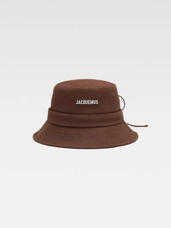 JACQUEMUS The Gadjo Bucket Hat Brown WomenMen Hats