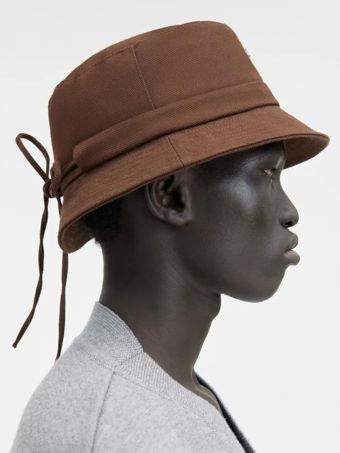 JACQUEMUS The Gadjo Bucket Hat Brown WomenMen Hats JACQUEMUS The Gadjo Bucket Hat Brown WomenMen Hats