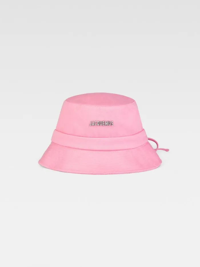 JACQUEMUS The Gadjo Bucket Hat Light Pink Women Hats