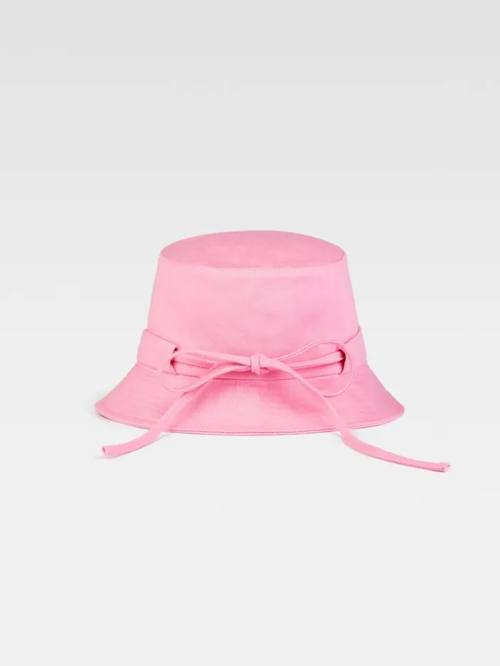 JACQUEMUS The Gadjo Bucket Hat Light Pink Women Hats JACQUEMUS The Gadjo Bucket Hat Light Pink Women Hats