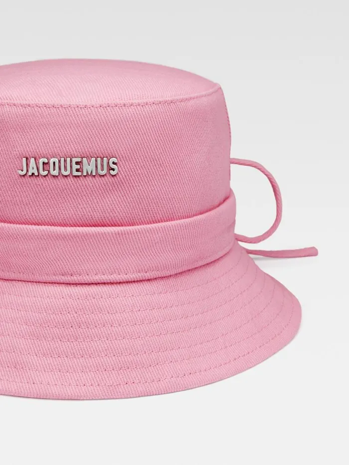 JACQUEMUS The Gadjo Bucket Hat Light Pink Women Hats JACQUEMUS The Gadjo Bucket Hat Light Pink Women Hats