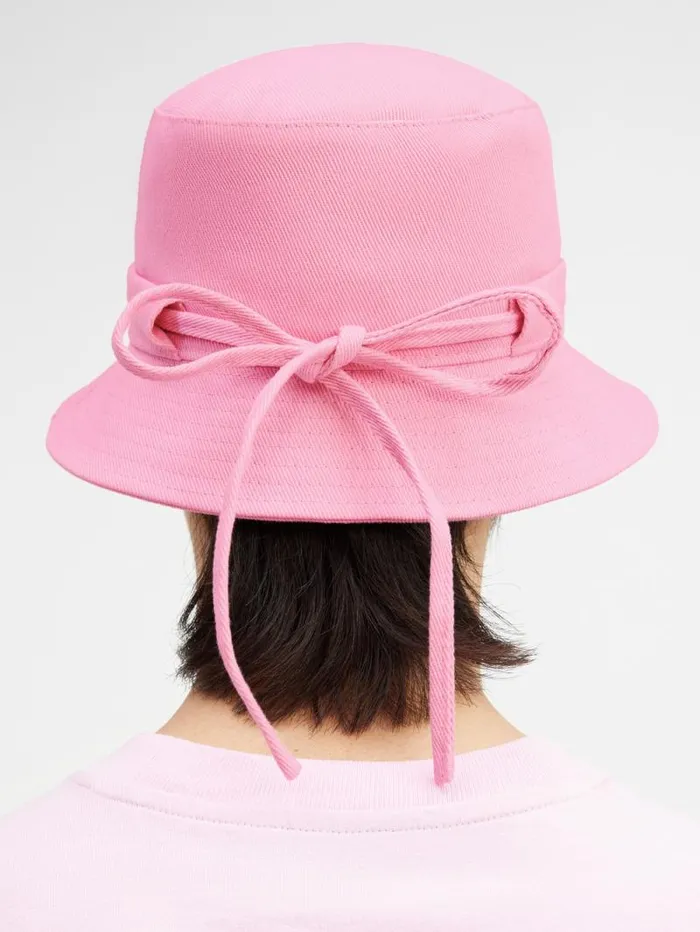 JACQUEMUS The Gadjo Bucket Hat Light Pink Women Hats JACQUEMUS The Gadjo Bucket Hat Light Pink Women Hats