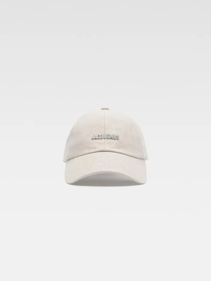 JACQUEMUS The Gadjo Cap Light Greige WomenMen Hats