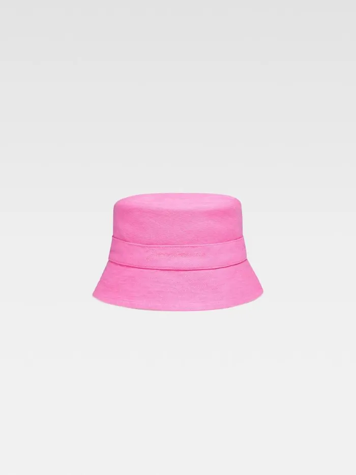 JACQUEMUS The Gadjo Kids039 Bucket Hat Pink WomenMen Accessories and Shoes