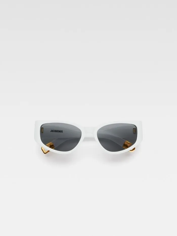 JACQUEMUS The Gala Sunglasses White WomenMen Sunglasses