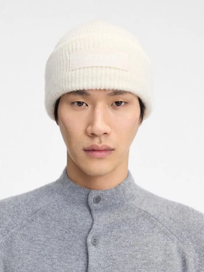 JACQUEMUS The Gros Grain Beanie Offwhite WomenMen Scarves Beanies and Gloves