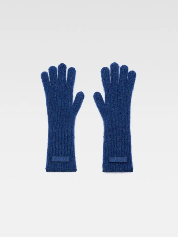 JACQUEMUS The Gros Grain Gloves Navy WomenMen Scarves Beanies and Gloves