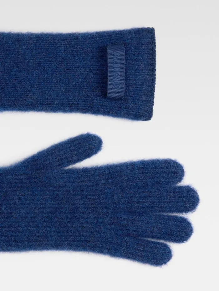 JACQUEMUS The Gros Grain Gloves Navy WomenMen Scarves Beanies and Gloves