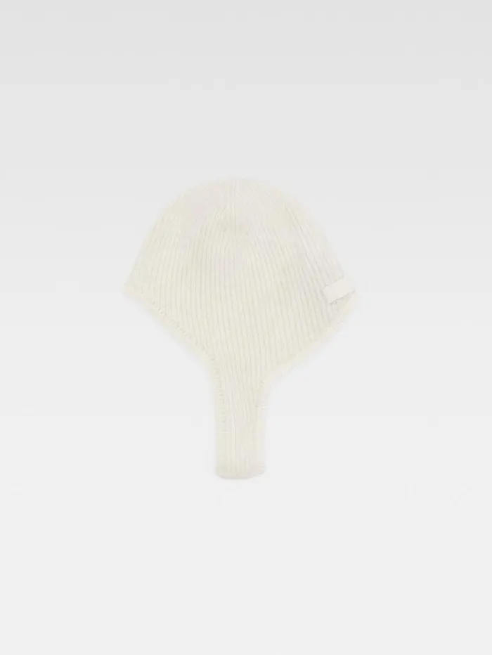 JACQUEMUS The Gros Grain Hood Offwhite WomenMen Scarves Beanies and Gloves