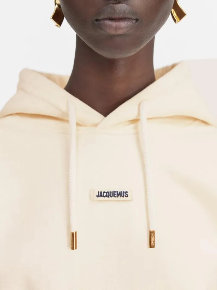 JACQUEMUS The Gros Grain Hoodie Light Beige Women Sweatshirts and Joggings JACQUEMUS The Gros Grain Hoodie Light Beige Women Sweatshirts and Joggings