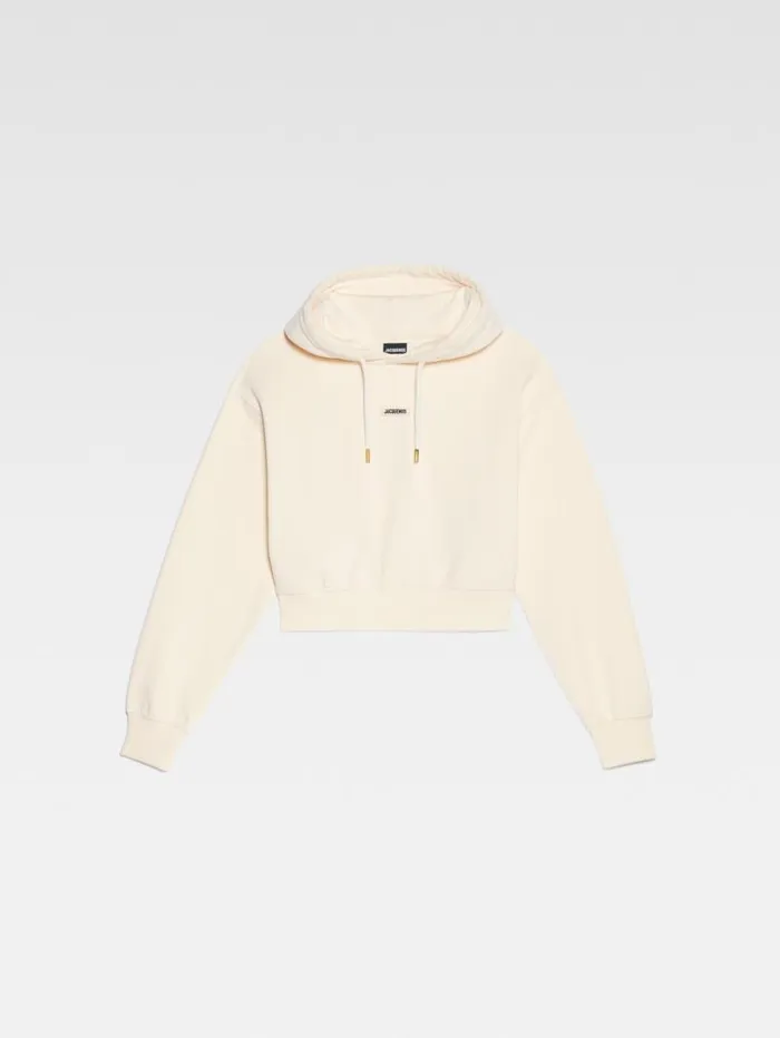 JACQUEMUS The Gros Grain Hoodie Light Beige Women Sweatshirts and Joggings JACQUEMUS The Gros Grain Hoodie Light Beige Women Sweatshirts and Joggings