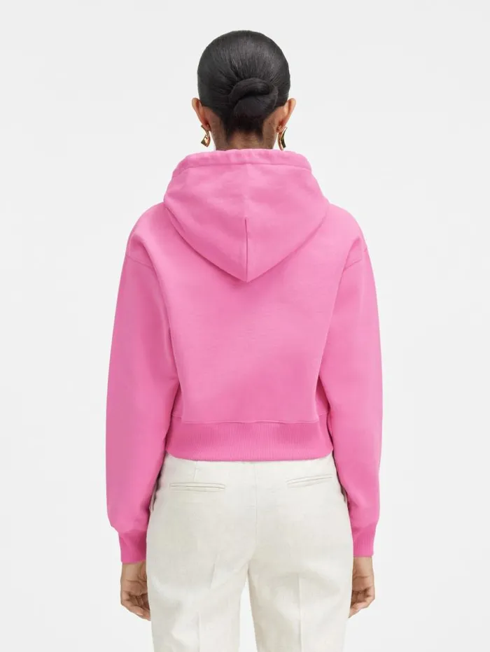 JACQUEMUS The Gros Grain Hoodie Pink Women Sweatshirts and Joggings JACQUEMUS The Gros Grain Hoodie Pink Women Sweatshirts and Joggings
