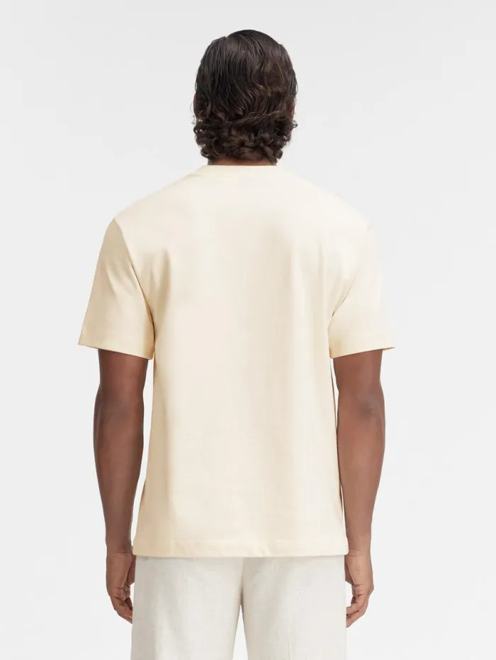 JACQUEMUS The Gros Grain Tshirt Beige WomenMen Tshirts
