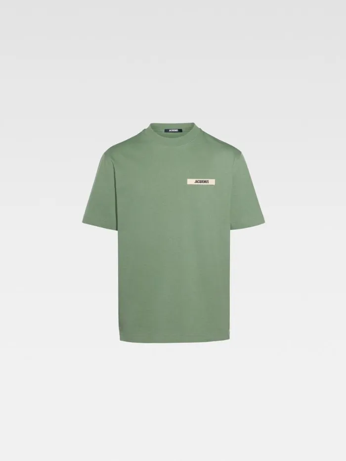 JACQUEMUS The Gros Grain Tshirt Light Green WomenMen Tshirts