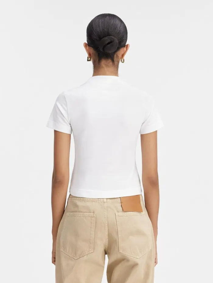 JACQUEMUS The Gros Grain Tshirt White Women Tshirts